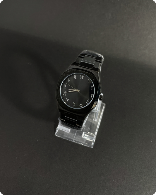 Metallic Arabic AURA (White digits)